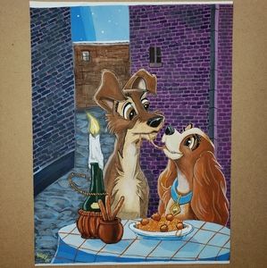 Lady & the Tramp Painting